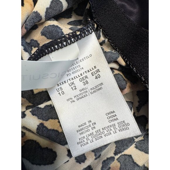 Magic suit Tankini Animal Print Size 10 Halter Swim top NWT Magicsuit Underwire - Picture 7 of 10